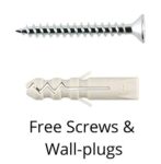 Wall To Wall Bracket (Conceal Support) For Any 1 Inch Curtain Rod/Pipe, Screws & Wallplugs Included, Material- Full Wood, Colour- Walnut Wood Finish, Pack Of 4, Brown
