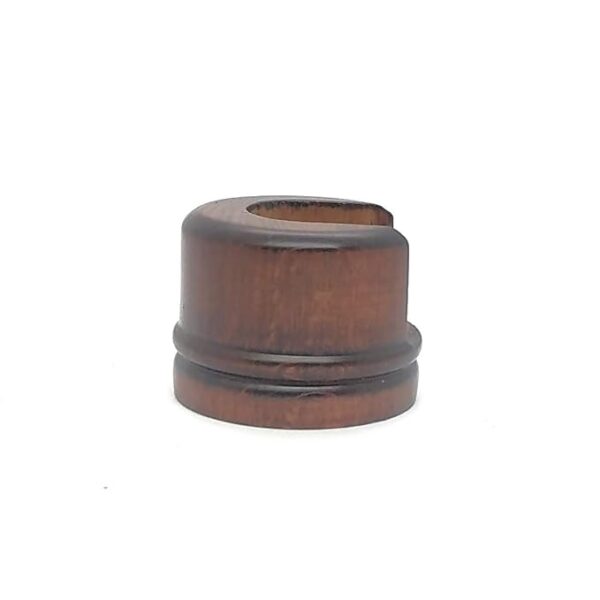 Wall To Wall Bracket (Conceal Support) For Any 1 Inch Curtain Rod/Pipe, Screws & Wallplugs Included, Material- Full Wood, Colour- Walnut Wood Finish, Pack Of 4, Brown