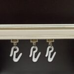 Plastic Hook for Curtain Channel/M Track System - 50 Pieces