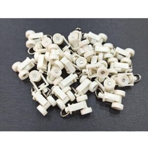 Runners/Sliders for M Track/Curtain Channel - Ivory Colour - 50 Pieces.