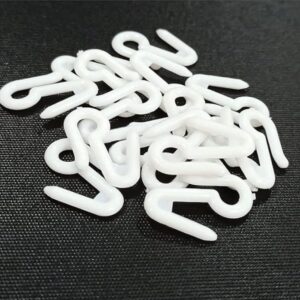 Plastic Hook for Curtain Channel/M Track System - 50 Pieces
