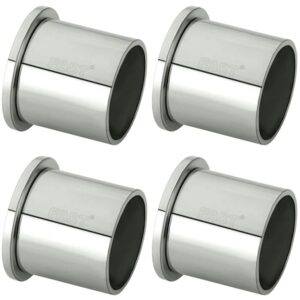 Special Heavy Wall to Wall Bracket for Stainless Steel Curtain Rod and Wardrobe Rod (Steel, White, Silver, 1Inch) -4 Pcs