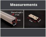M Track Curtain Channel for a Window/Door