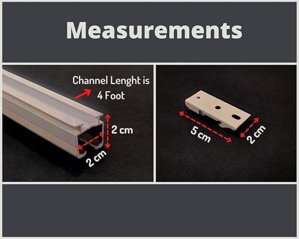M Track Curtain Channel for a Window/Door